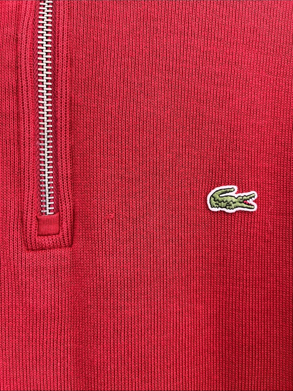 Lacoste 1/4 Zip • Red - Picture 7 of 7